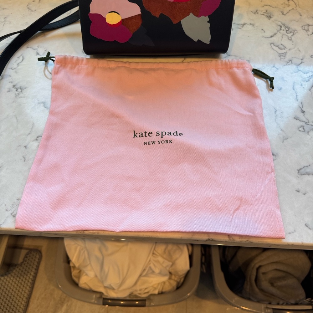 kate spade Romy Black Floral Appliqué Satchel - Picture 9 of 9